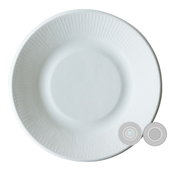 Strimmiga runda rätter engångsBio Duro